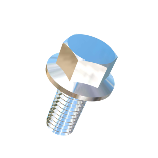 Titanium 7/16-14 X 1 UNC Allied Titanium Hex Head Flange Bolt (No Dimple)